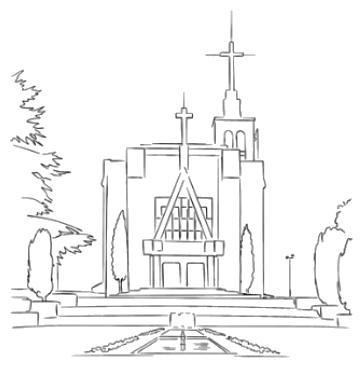 Desenho do Santuário da Penha